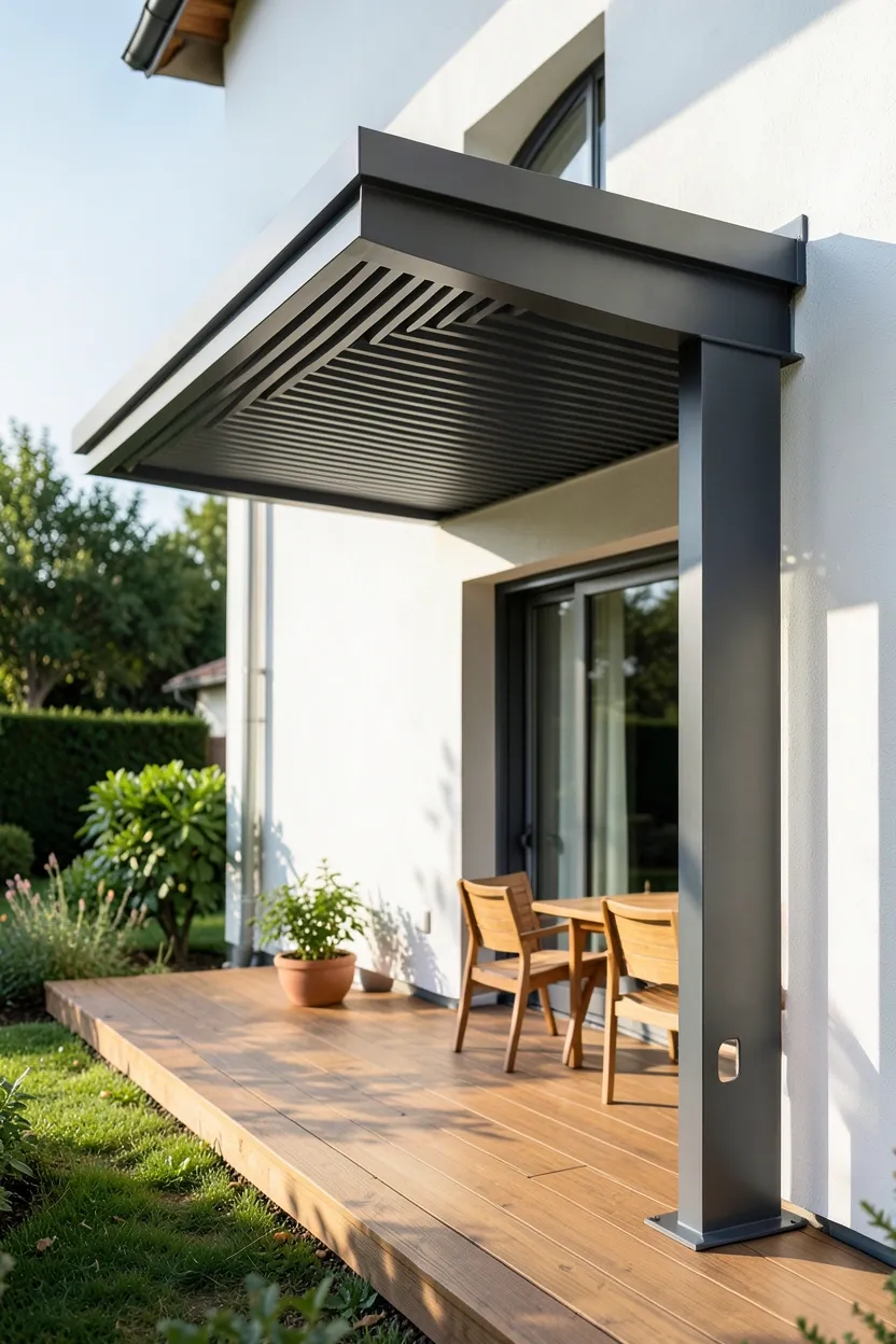 Cantilevered Modern Pergola