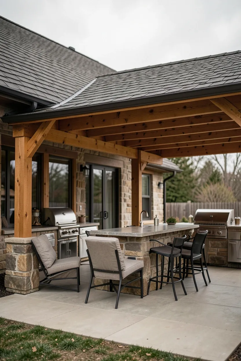 Solid Roof Attached Patio Cover