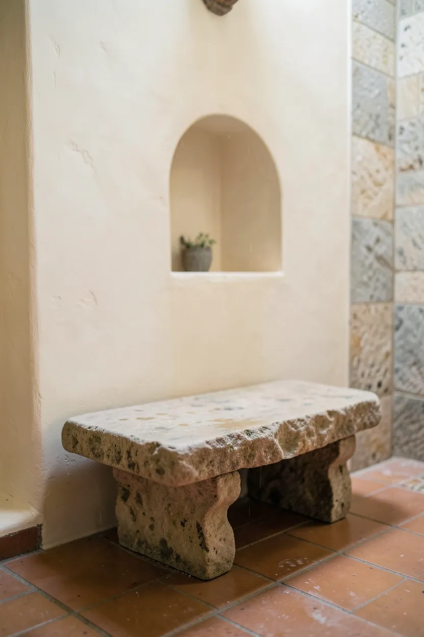 Floating Stone Bench