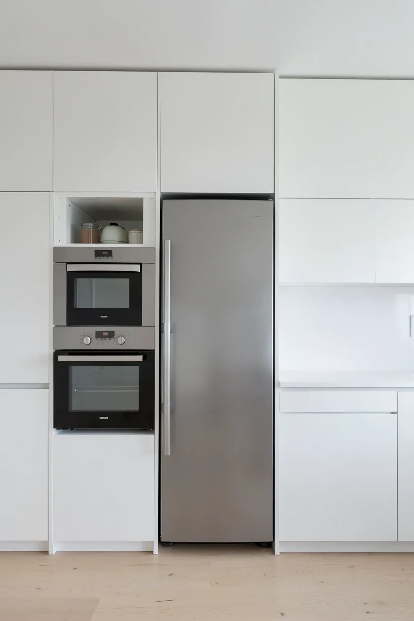 Panel-Ready Appliances in Scandinavian Kitchen