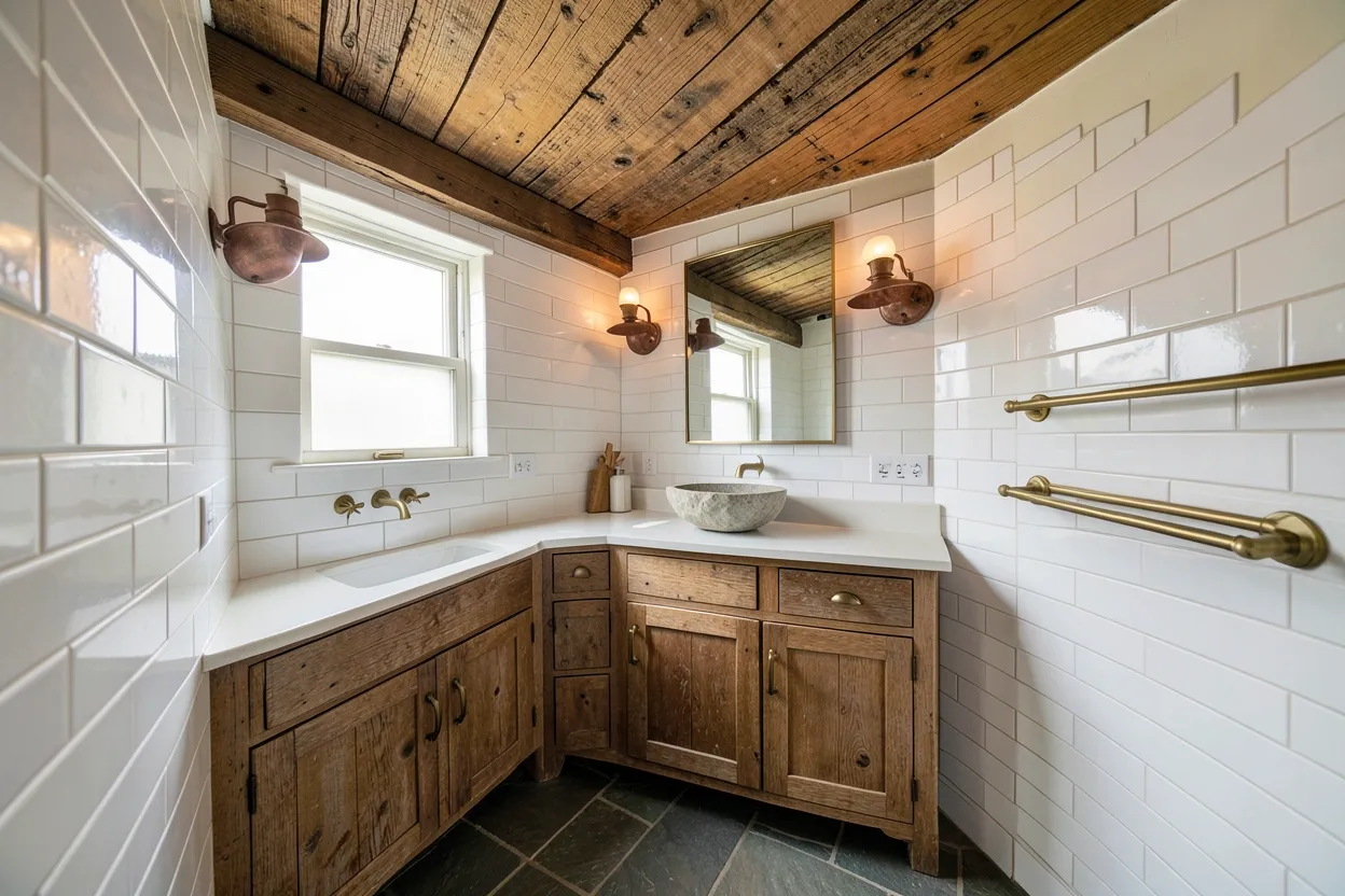 23 Charming Rustic Bathroom Ideas for a Warm Inviting Look for a Calm and Modern Bathroom