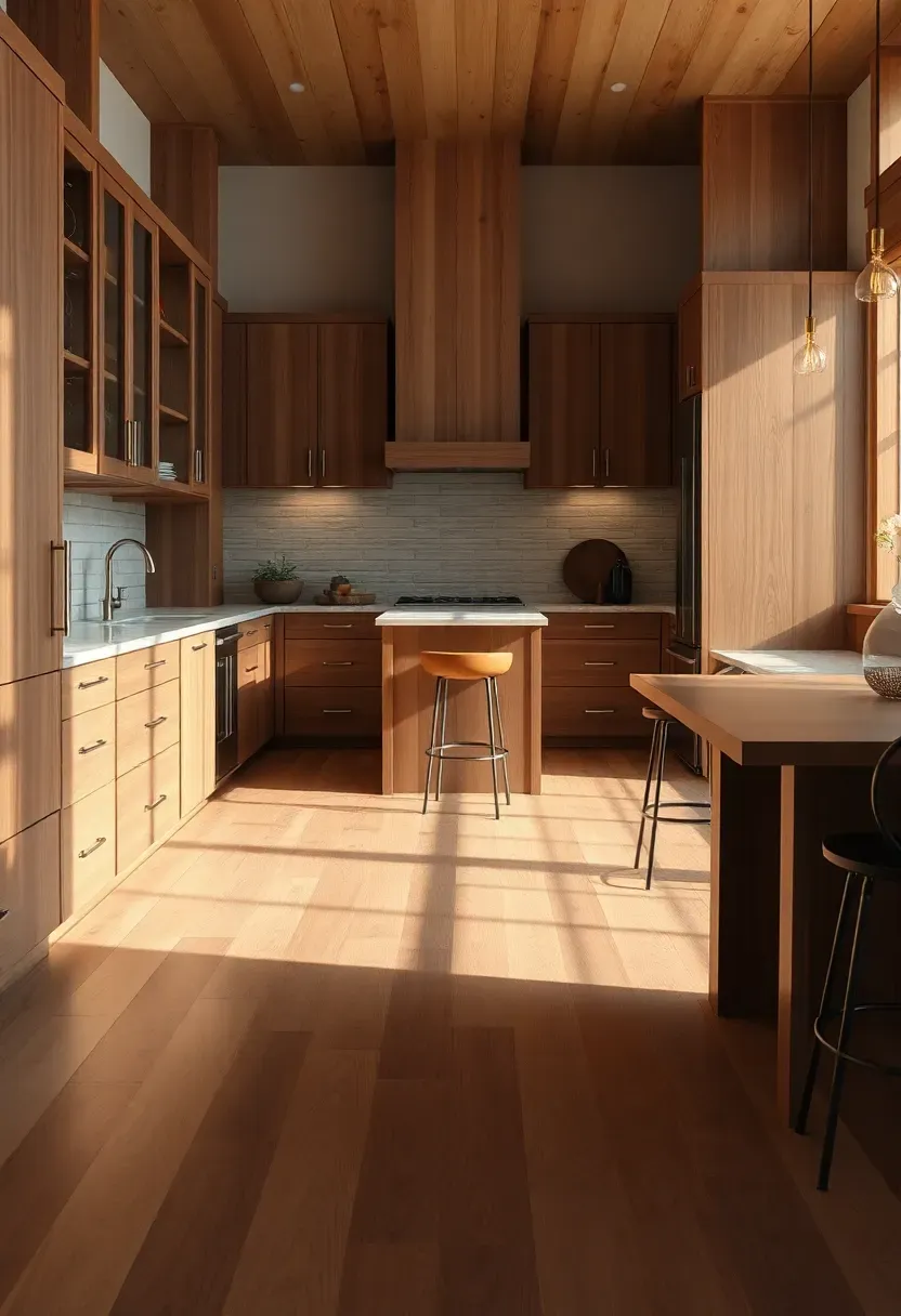 Mixed wood tones harmony