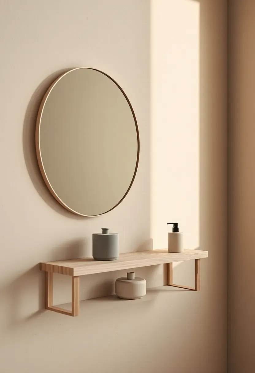 Microcement walls in soft taupe