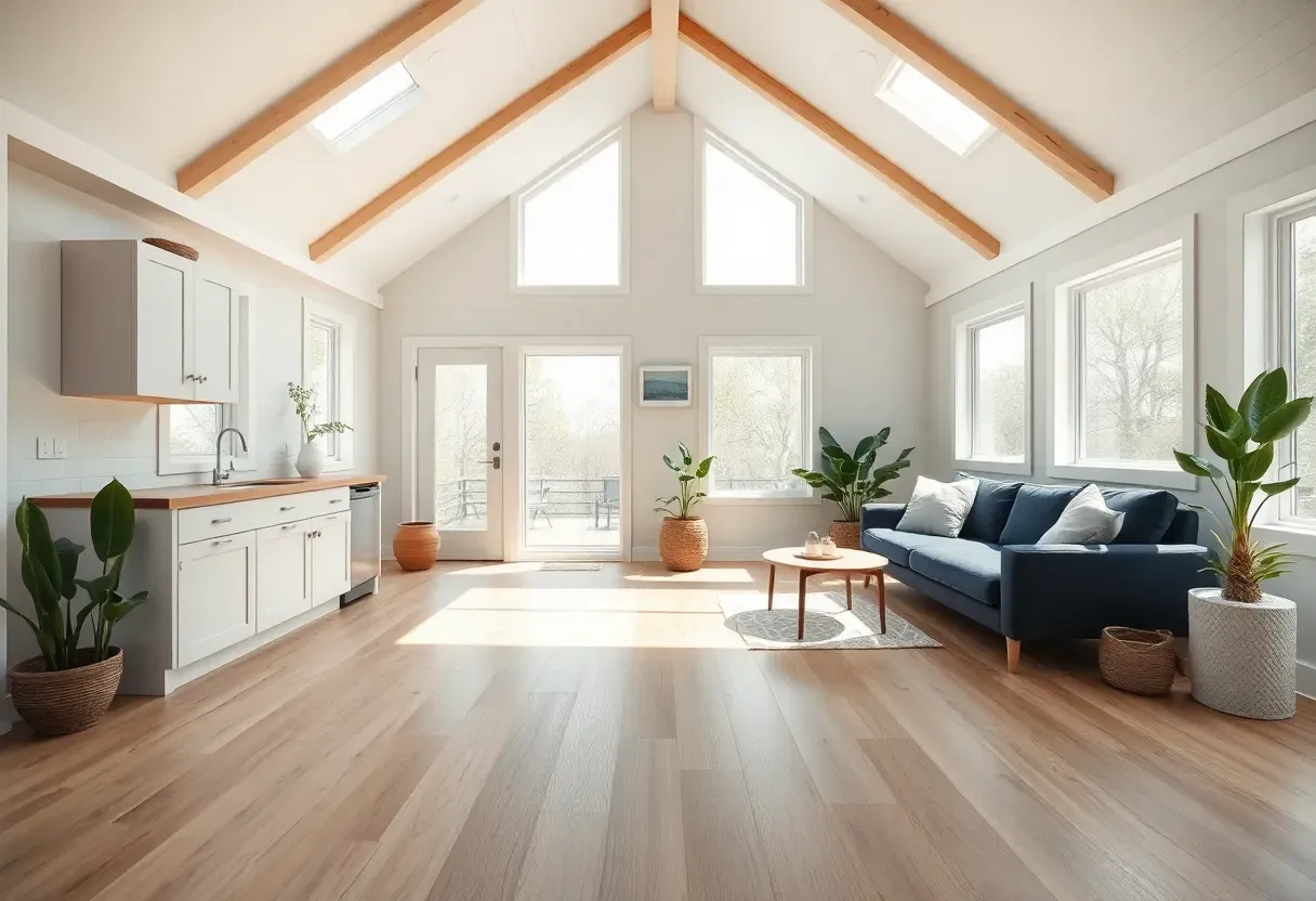 Tiny House Interior with Smart Storage Solutions