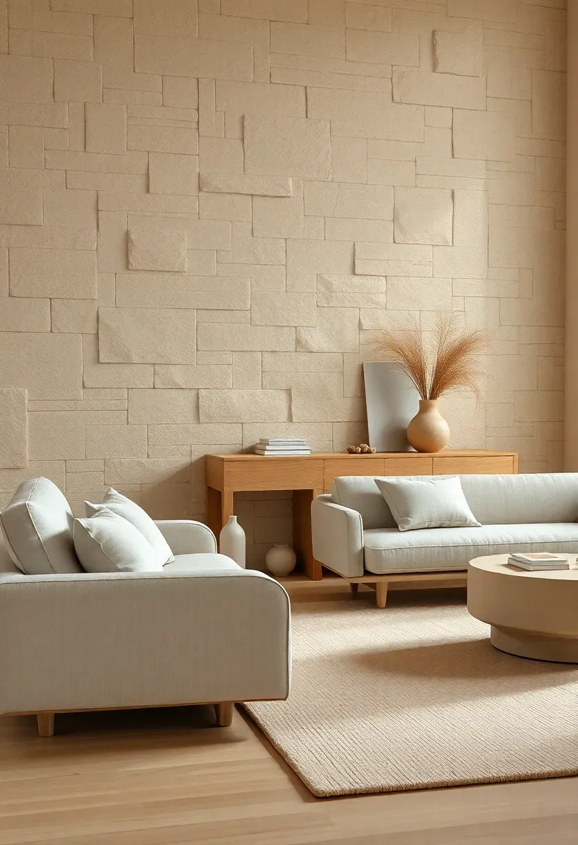 Stone-and-Wood Anchor Wall