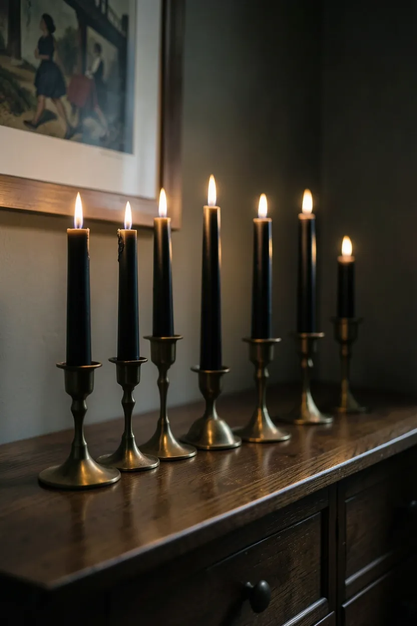 3. Sophisticated Candle Display
