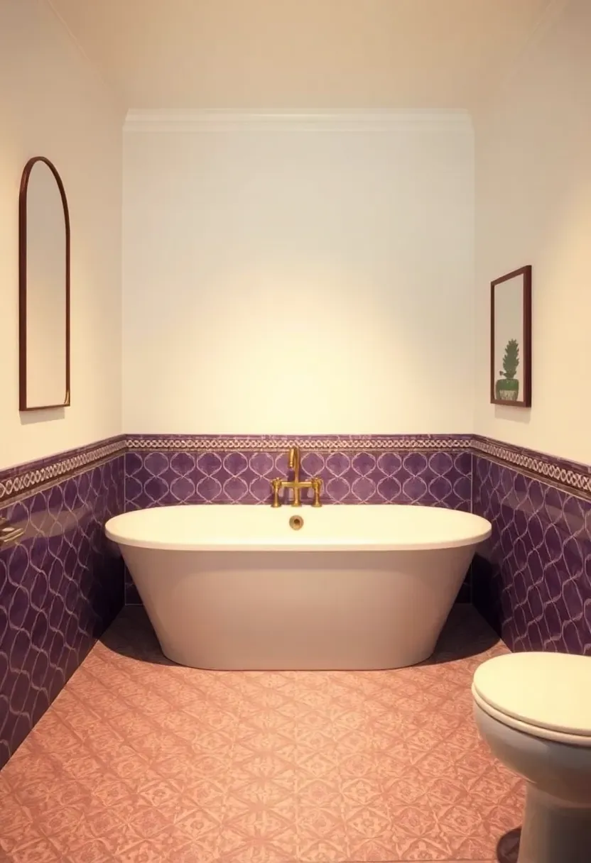 Purple Moroccan Tile Accents