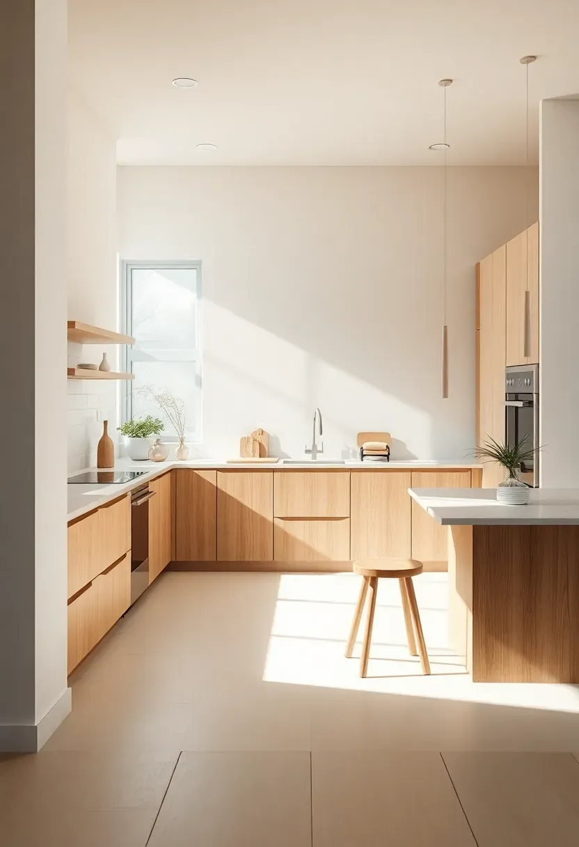 Peninsula with concealed appliance wall for open kitchens