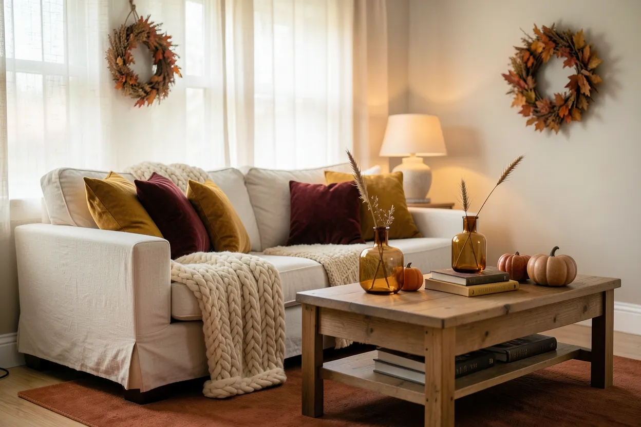 25 Cozy Fall Living Room for a Comfortable Living Space