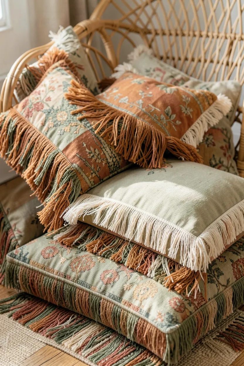 Fringed Throw Pillows