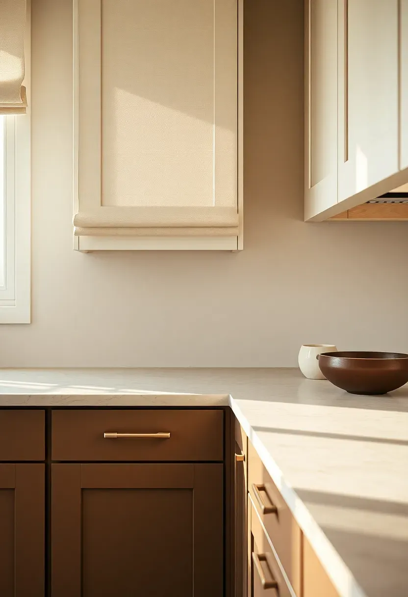 mushroom and linen kitchen color palette neutral warm tones