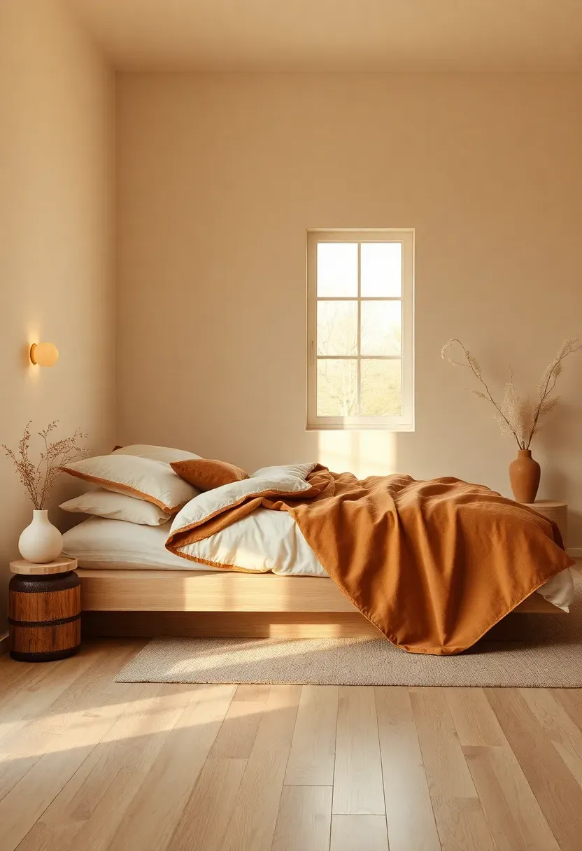 Tone-on-tone cream and sand layers