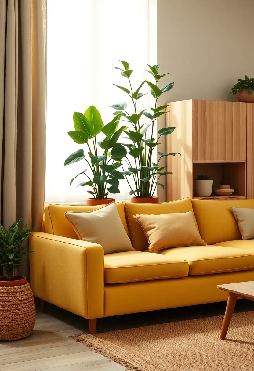 Tall plant grouping with modular storage