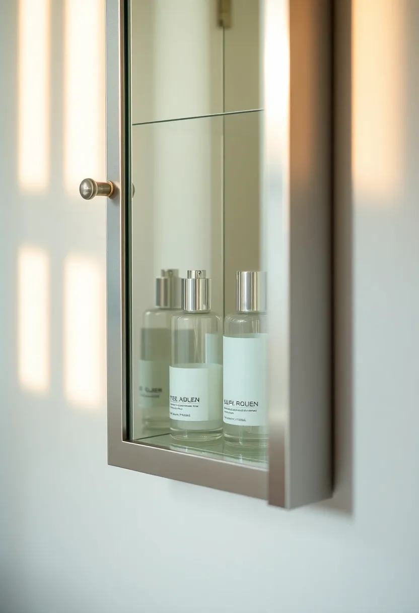 Pocket mirror cabinet