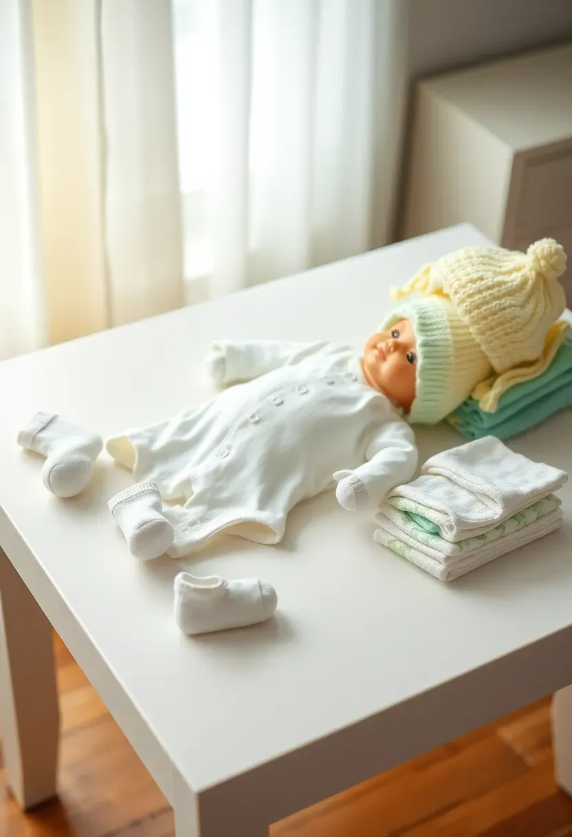 team members racing to dress a baby doll in a complete outfit during a relay race