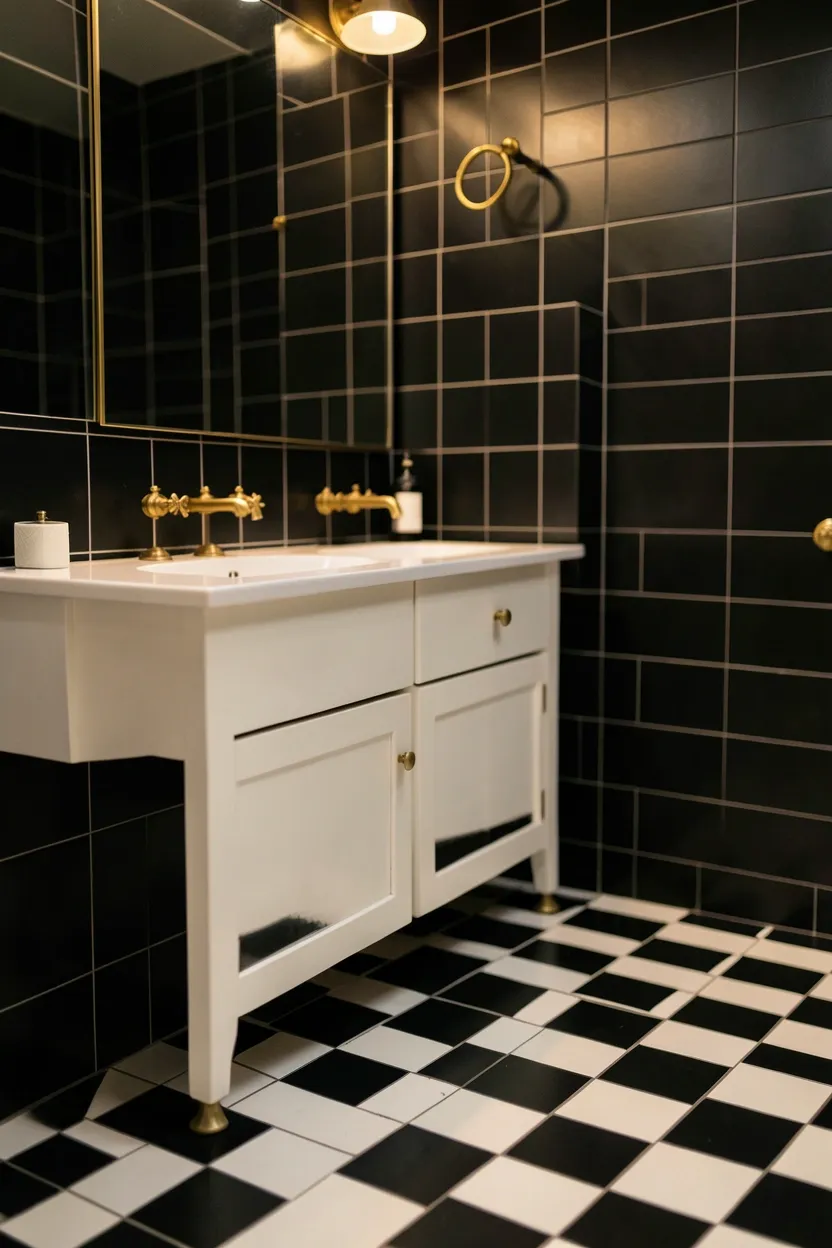 Black and White Checkerboard