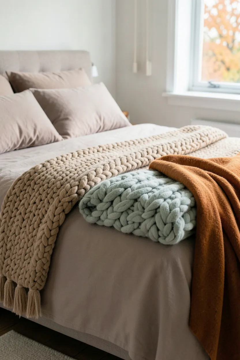 Chunky Knit Throws and Blankets