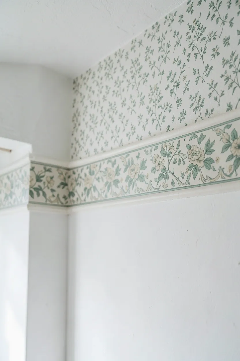 Vintage-Inspired Wallpaper Border