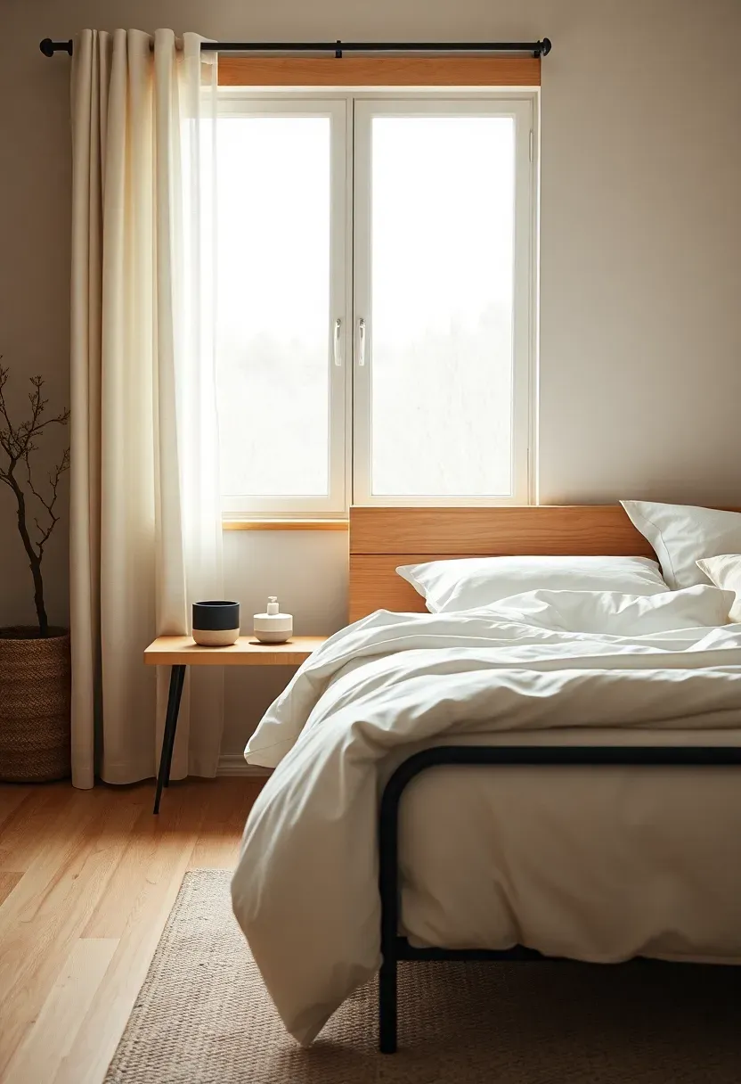 Black micro-accents in a white palette