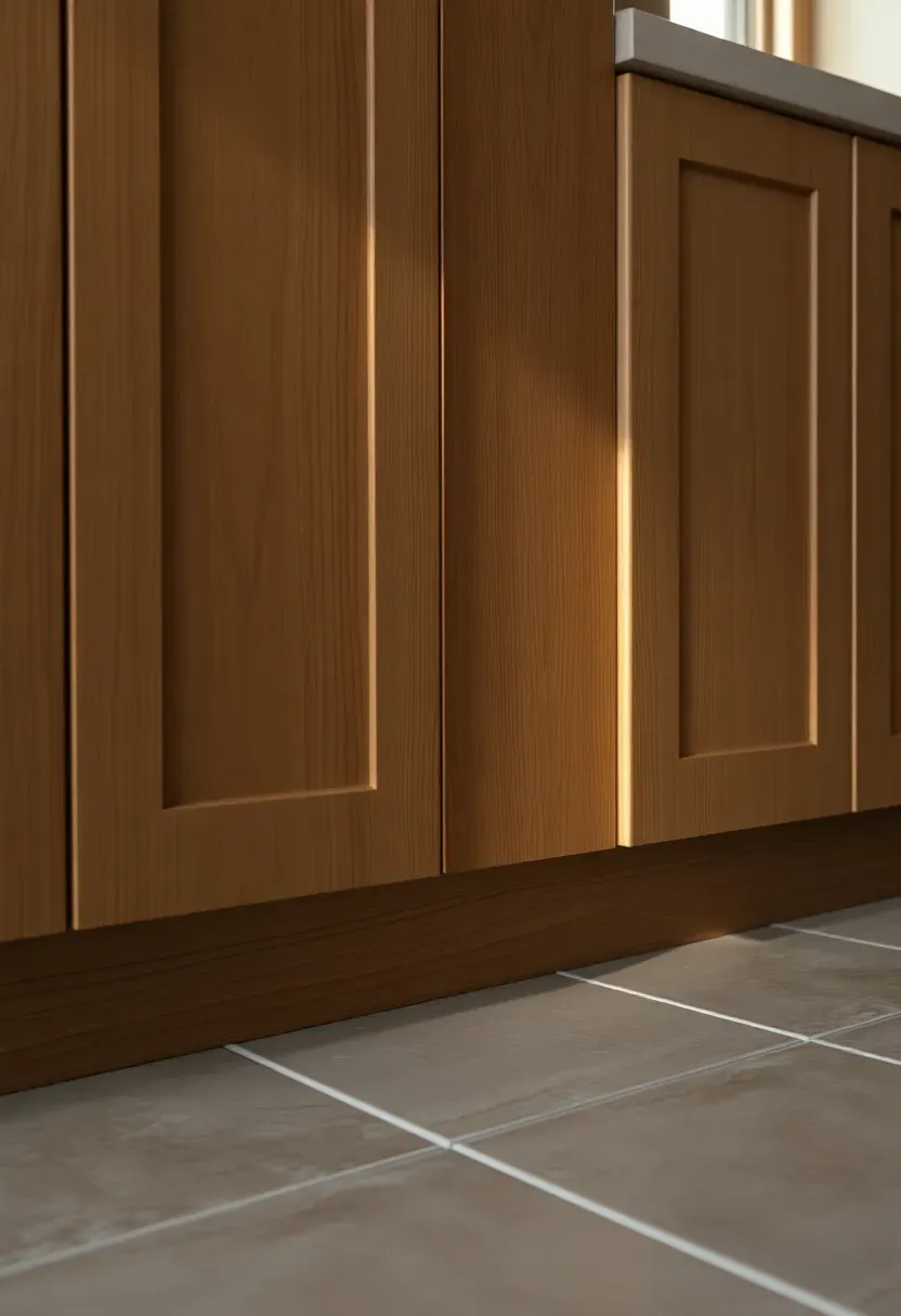 Wood toe-kick reveal