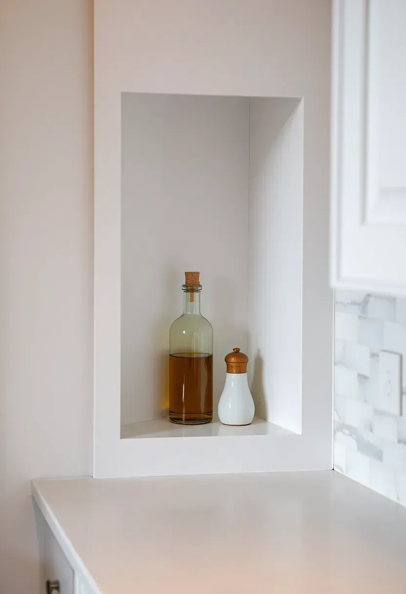 Built-in niche for everyday essentials