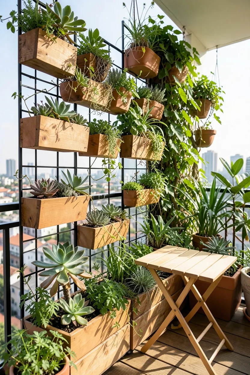 Sustainable Vertical Garden Balcony