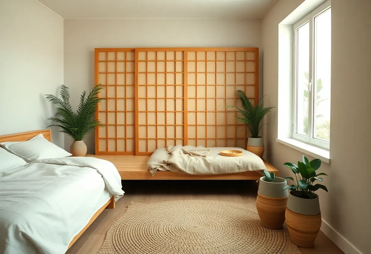 24 Japandi Bedroom with Indoor Plants Ideas: Nature Retreats Design Ideas