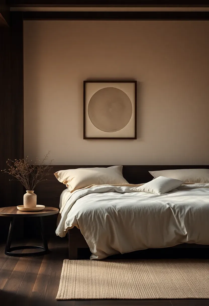 Wabi-sabi art wall with muted ceramic