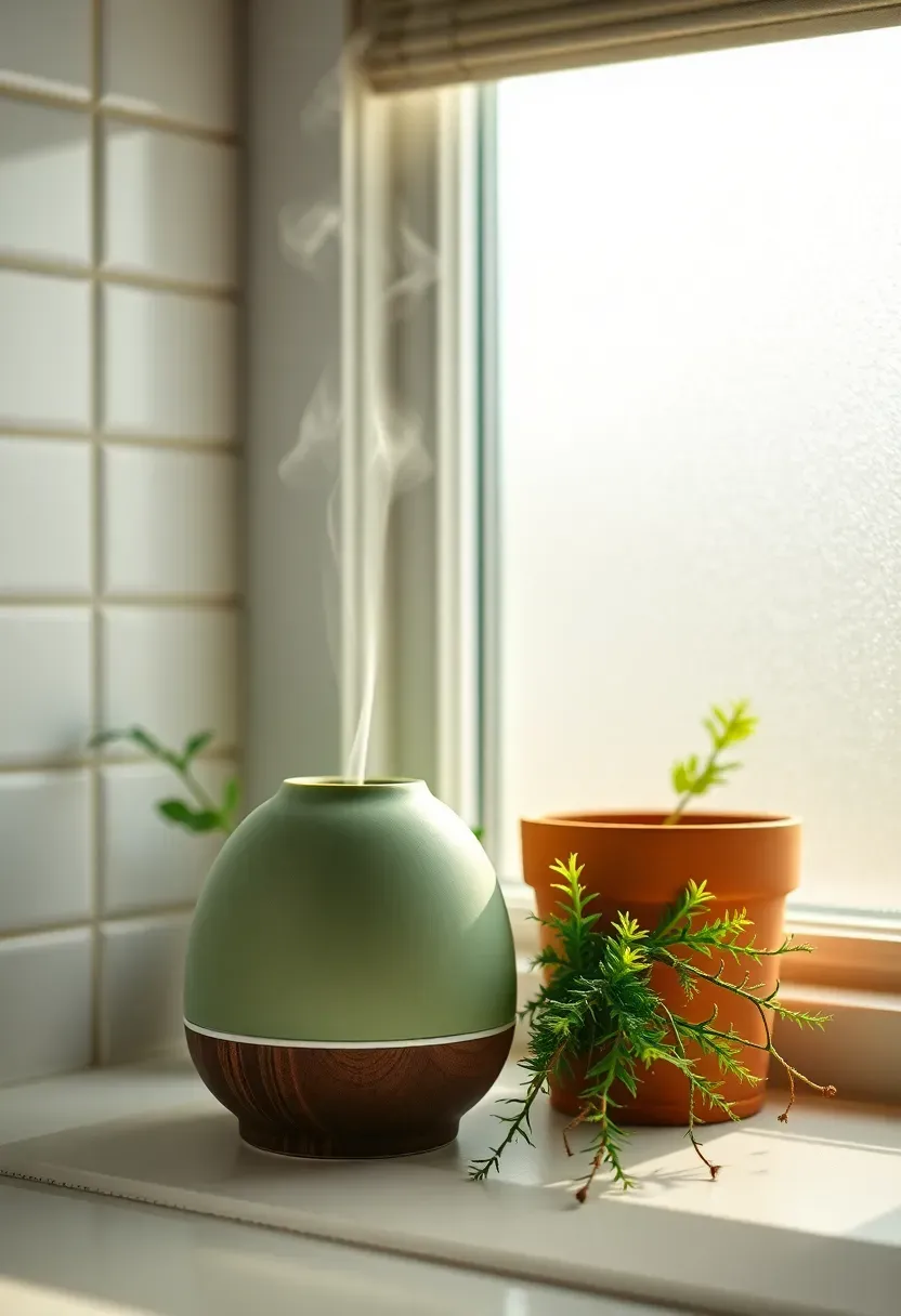 Warm basement guest suite kitchenette with soft lighting, a small fridge, coffee station, and a bowl of fruit on a wooden countertop