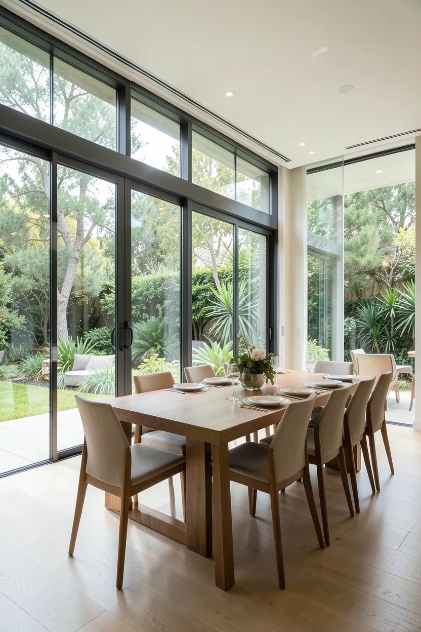 Large abstract canvas art in charcoal black and cream above platform bed