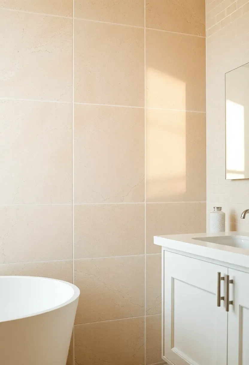 Bold botanical print shower curtain in a white rental apartment bathroom — budget-friendly focal point under $30