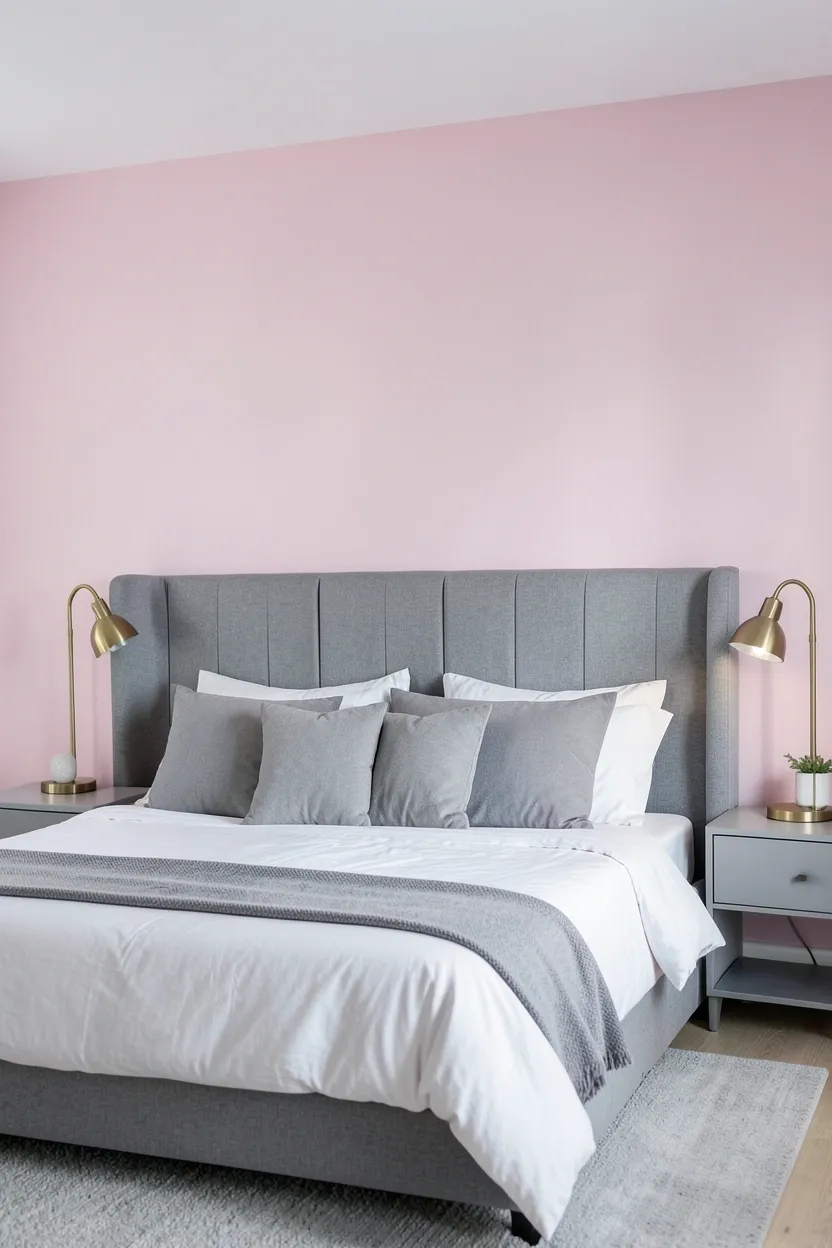 Peppermint Pink and Grey Color Scheme