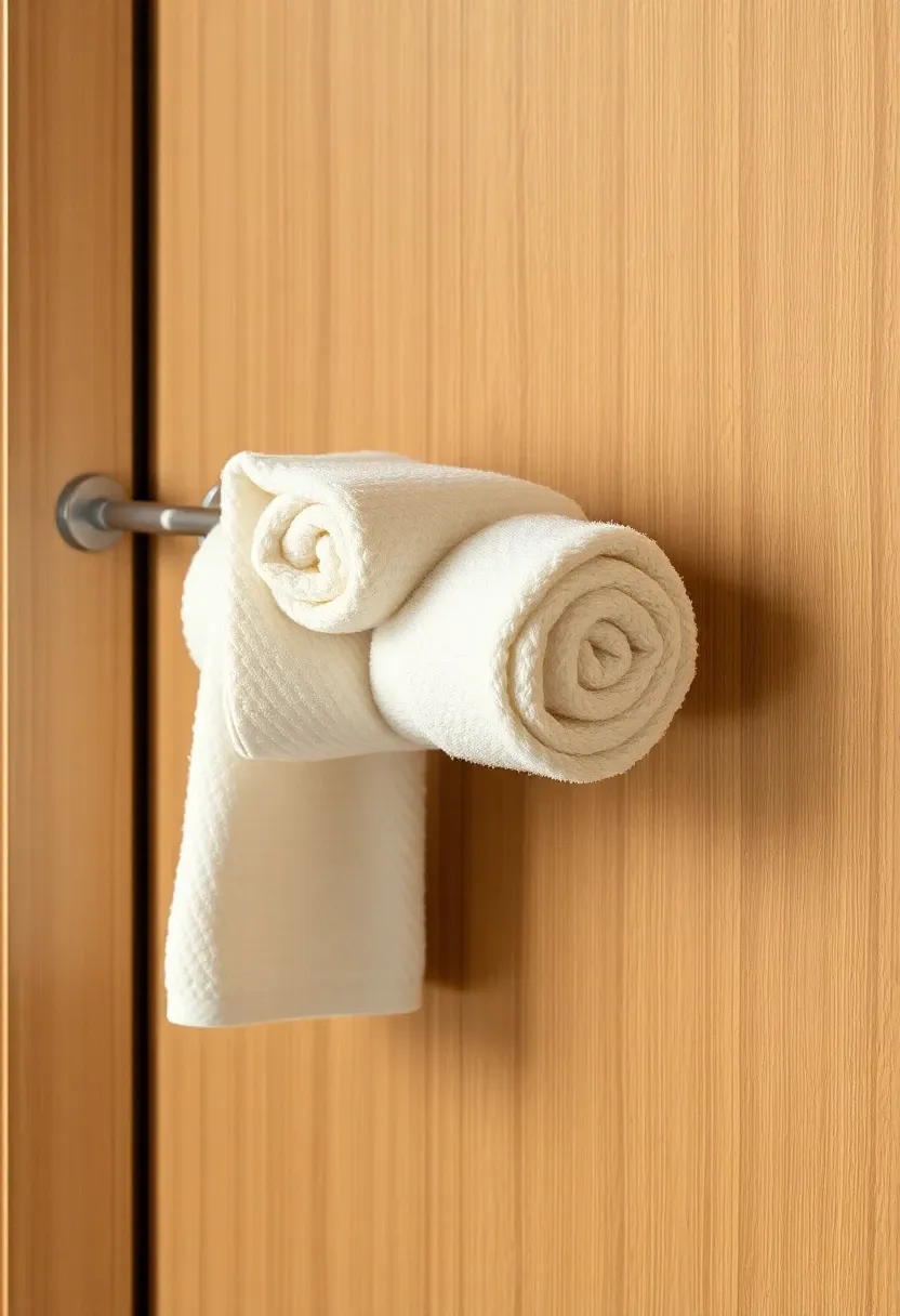 Over-door towel rail station