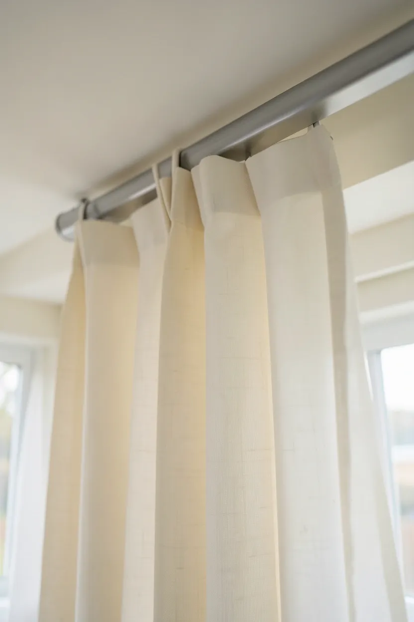 Ceiling-Mounted Curtain Track