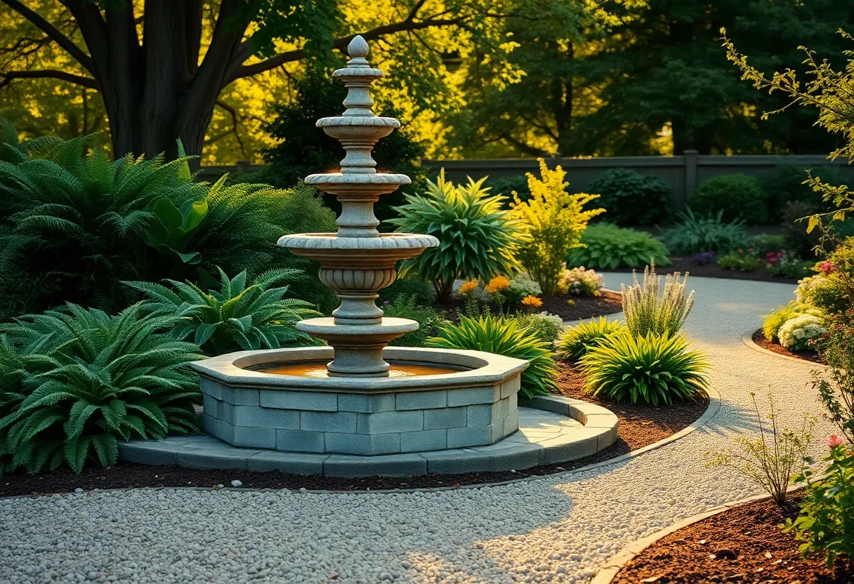 27 Backyard Garden Fountain Ideas