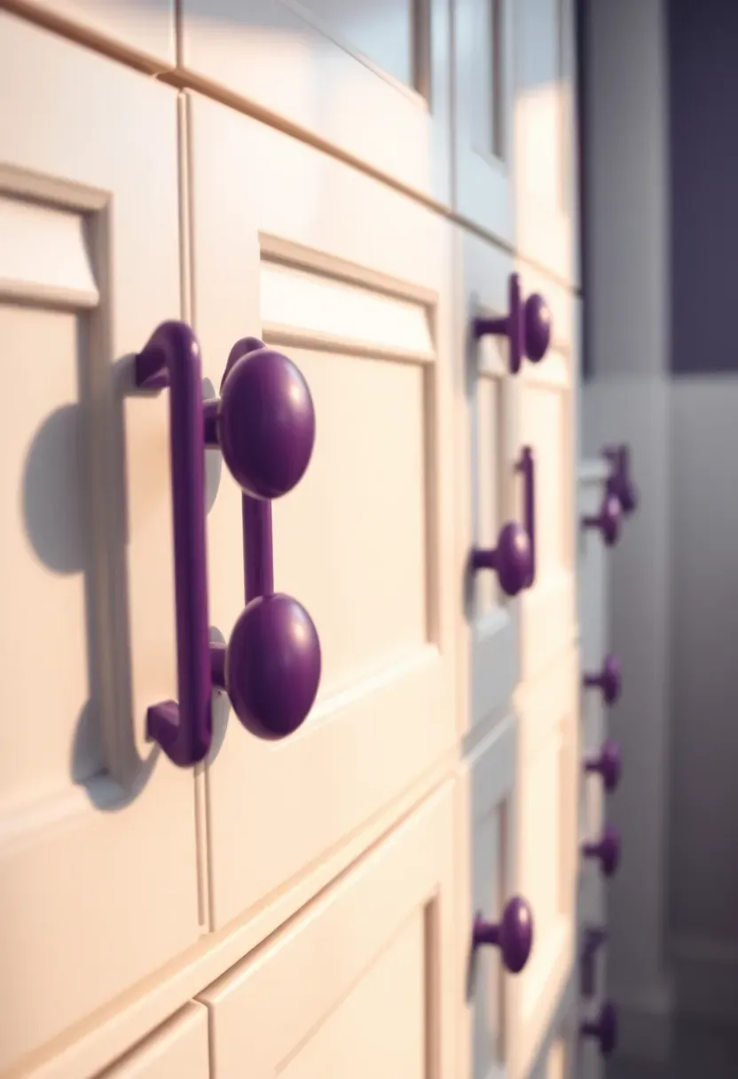 Purple Cabinet Hardware