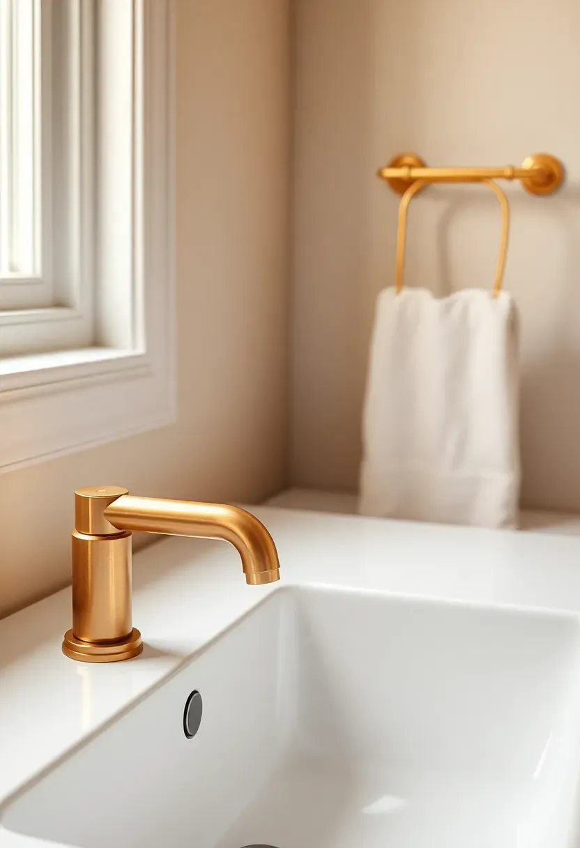 Small potted snake plant on a white bathroom shelf in a rental apartment — easy-care greenery that adds life and freshness to a compact bathroom