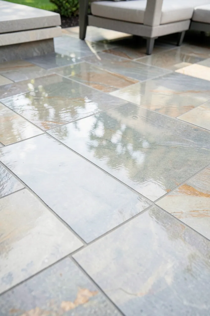 Polished Flagstone Patio