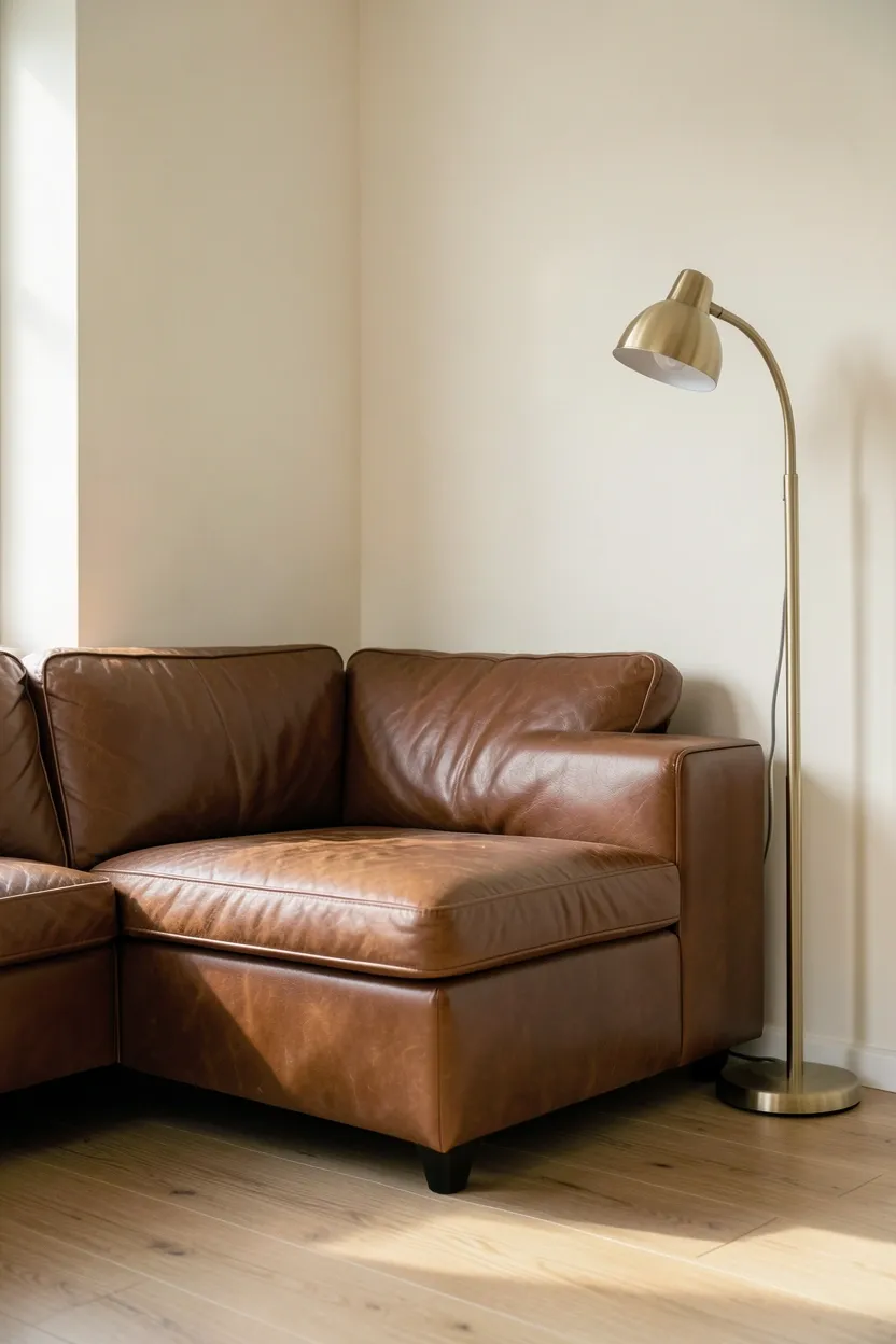 23 Minimalist Living Room Ideas with Brown Couches