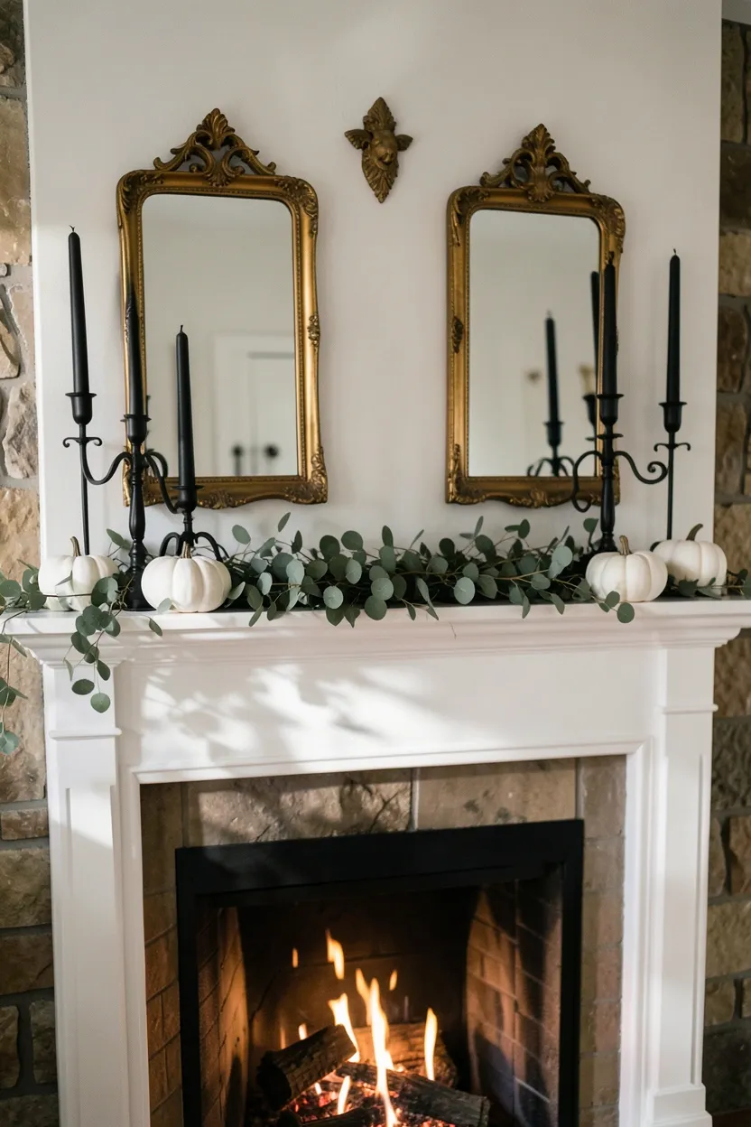 7. Chic Mantel Styling