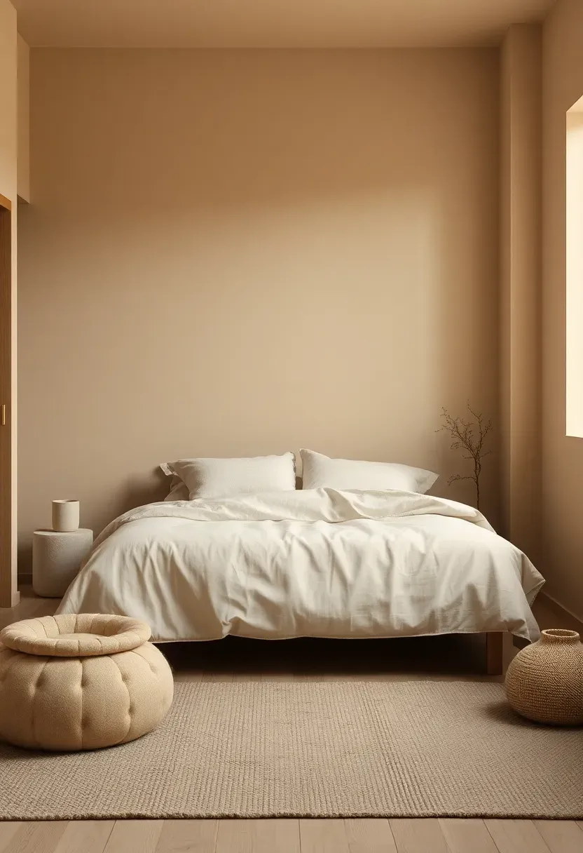 Limewash walls in warm sand for subtle depth