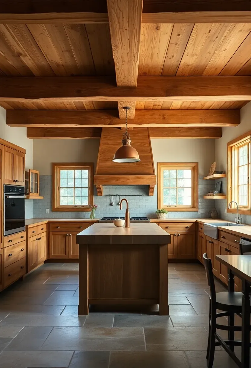 Exposed beam ceiling harmony