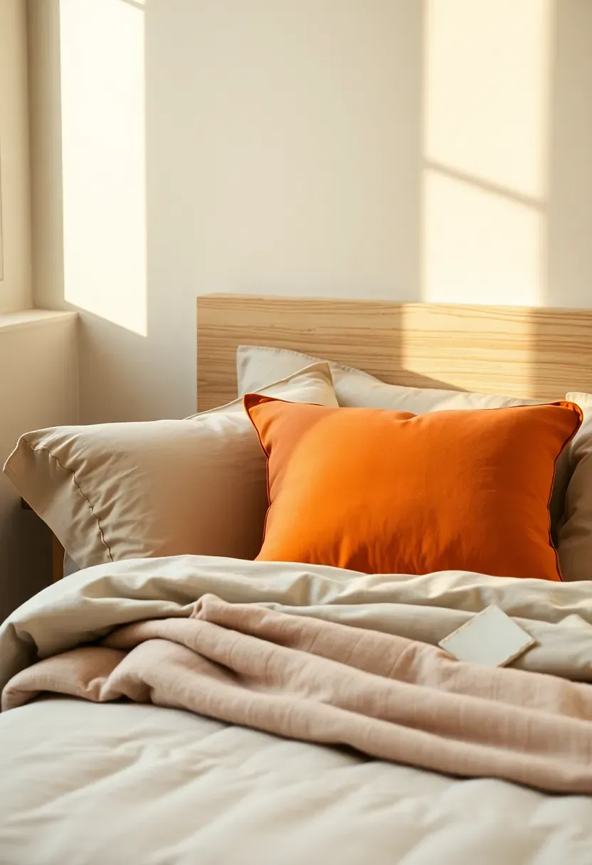 Terracotta pillow accents