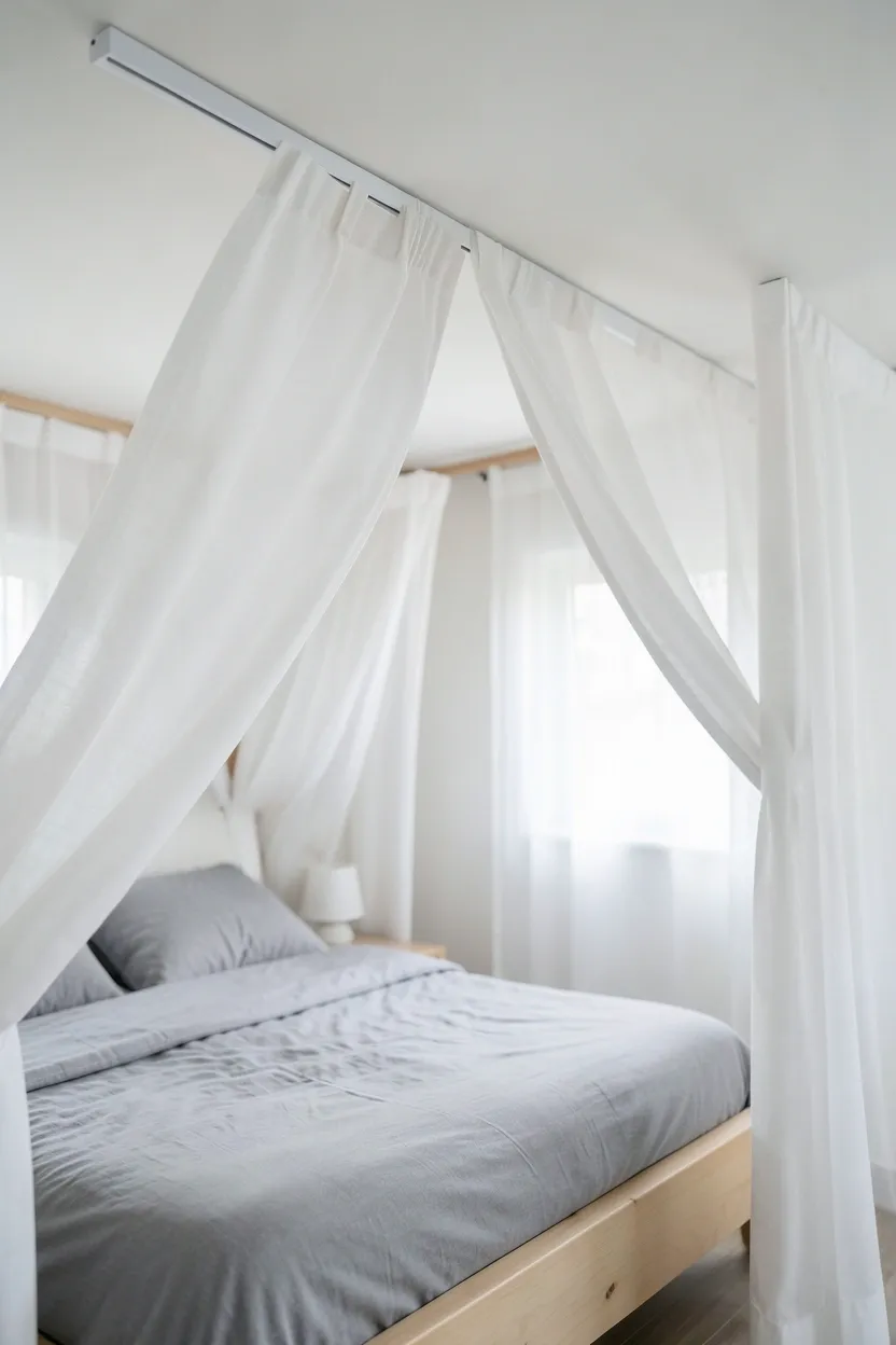 Ceiling-Mounted Curtain Track