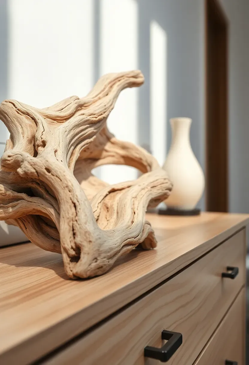 Driftwood Sculpture on Dresser