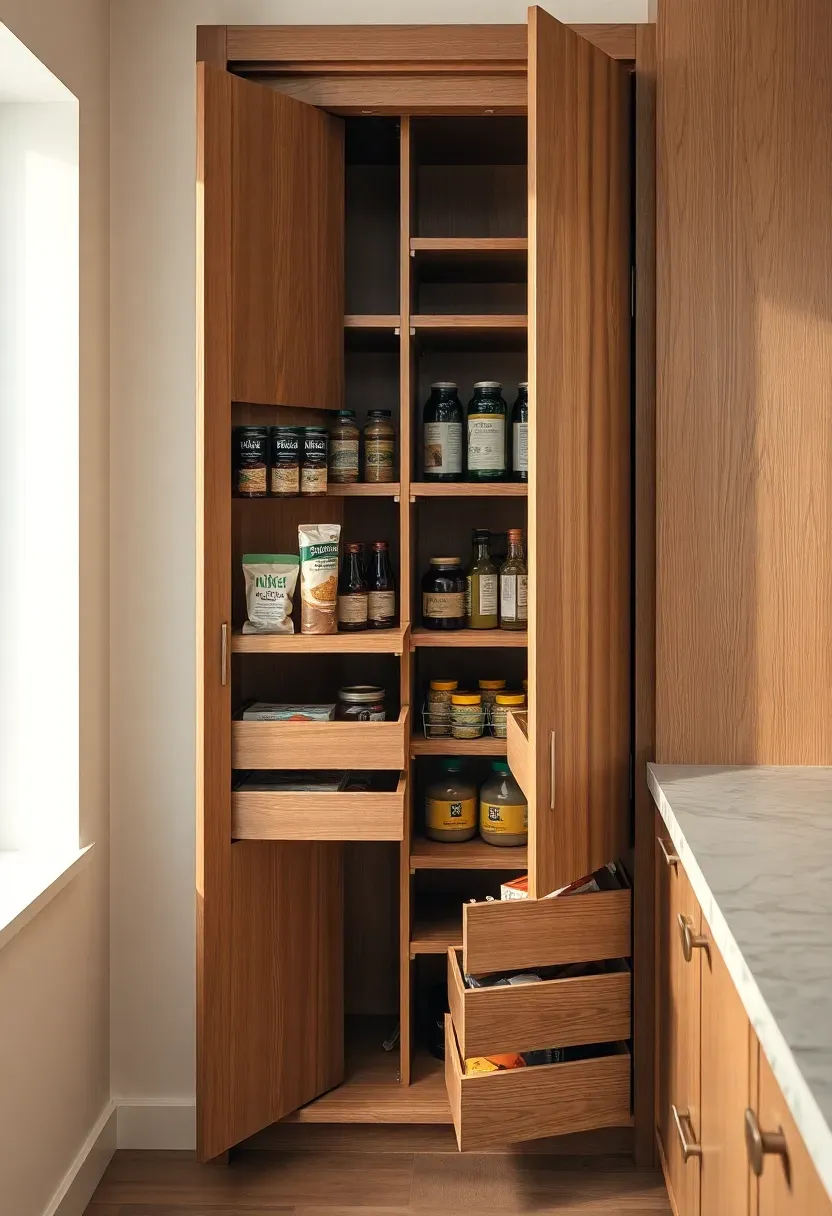Tall pull-out pantry tower