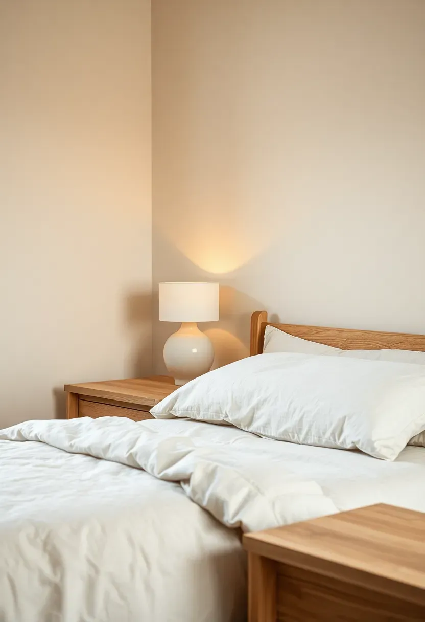 Soft plaster feature wall with subtle tone shifts