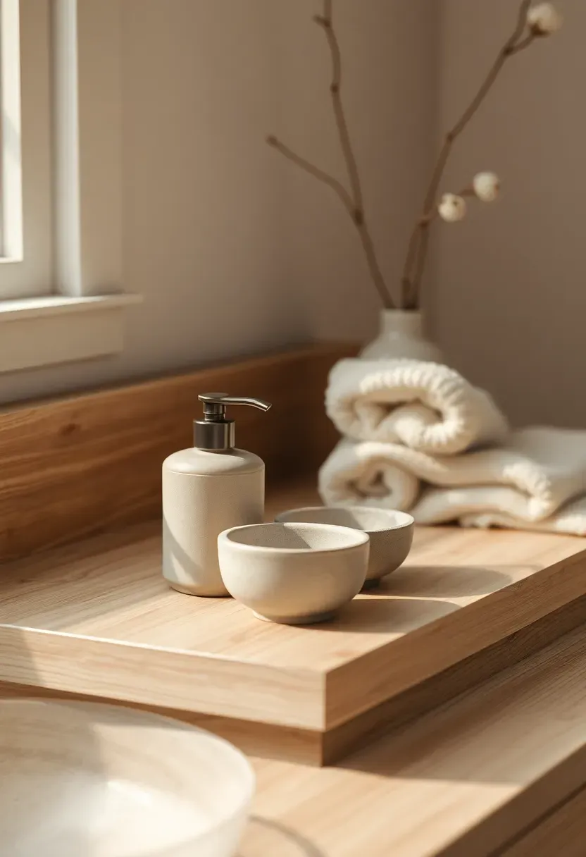 Japandi warm wood calm