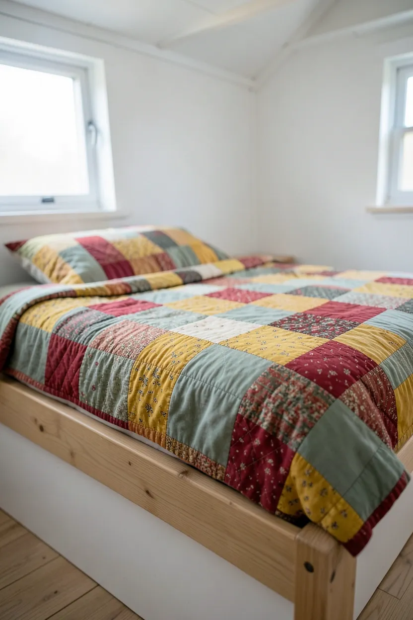 Colorful Patchwork Quilt