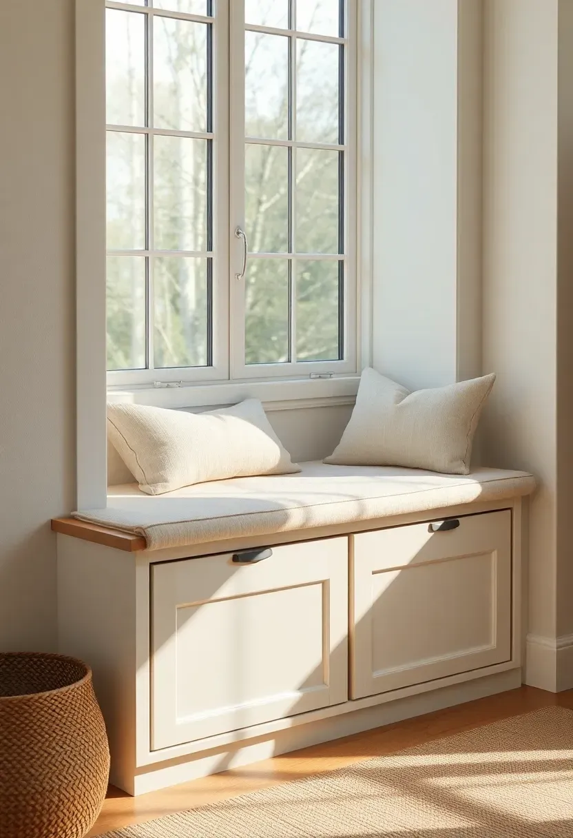 Window-seat reading bay with storage